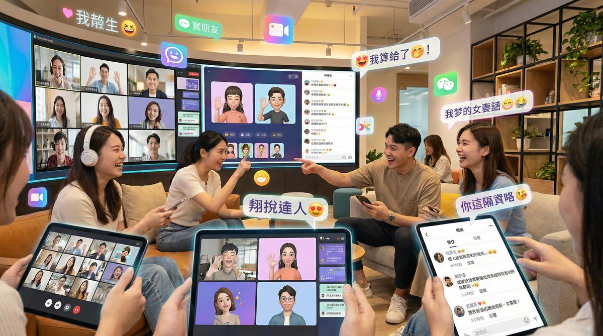 猎奇甜心社区互动场景